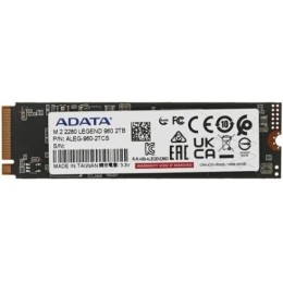 Твердотельный накопитель SSD M.2 2280 2TB ADATA LEGEND 960 [ALEG-960-2TCS] PCIe Gen4x4 with NVMe, 7400/6800, IOPS 750/630K, MTBF 2M, 3D NAND, 1560TBW, 0,43DWPD, Heat Sink, SMI SM2264, Work with PS5, RTL